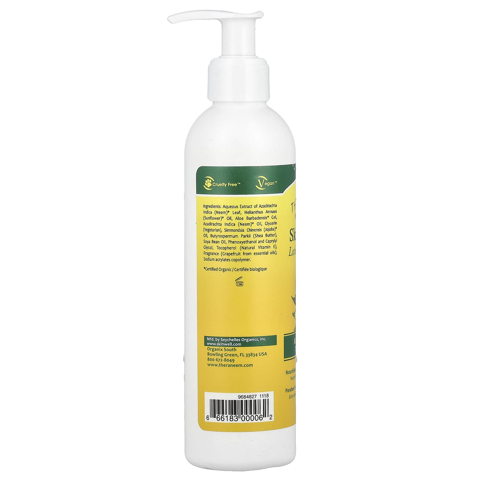 Organix South, TheraNeem® Naturals, Skin Lotion, Neem Therapé, 8 fl oz (240 ml) - Image 2