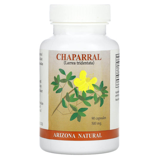 Chaparral 500mg, 90 Capsules by Arizona Natural - Natural Immunity Booster - Image 1