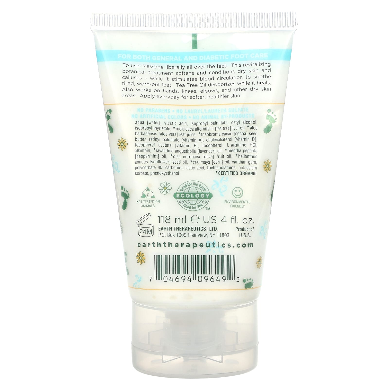 Earth Therapeutics, Foot Repair, Therapeutic Balm, 4 fl oz (118 ml)