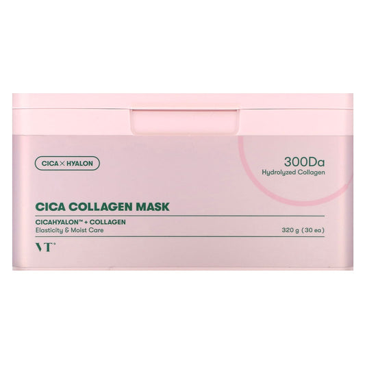 VT Cosmetics, Cica Collagen Beauty Mask, 30 Sheets, 320 g - Image 1