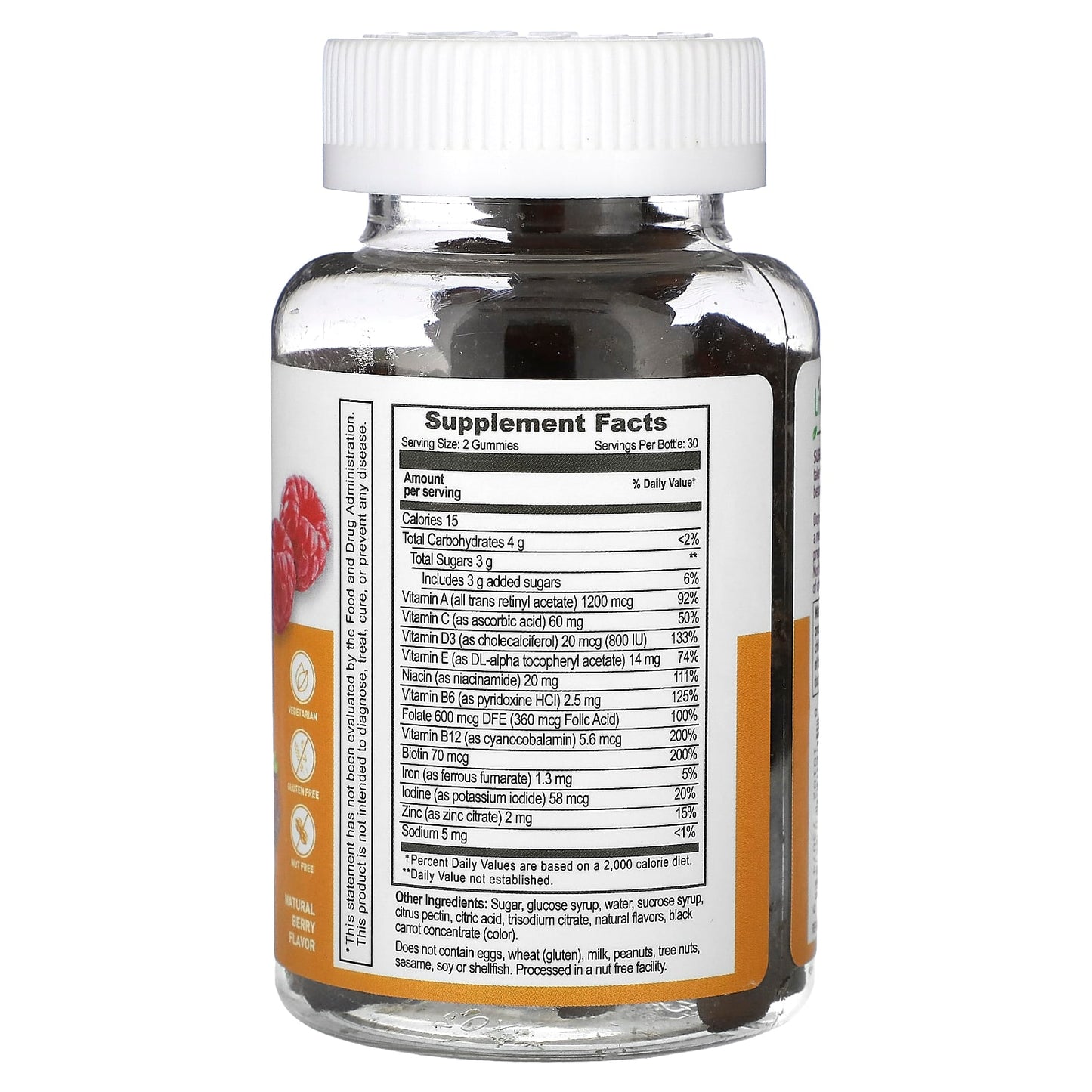 Lifeable, Prenatal Multivitamin Gummies, Natural Berry, 60  Gummies - Image 2