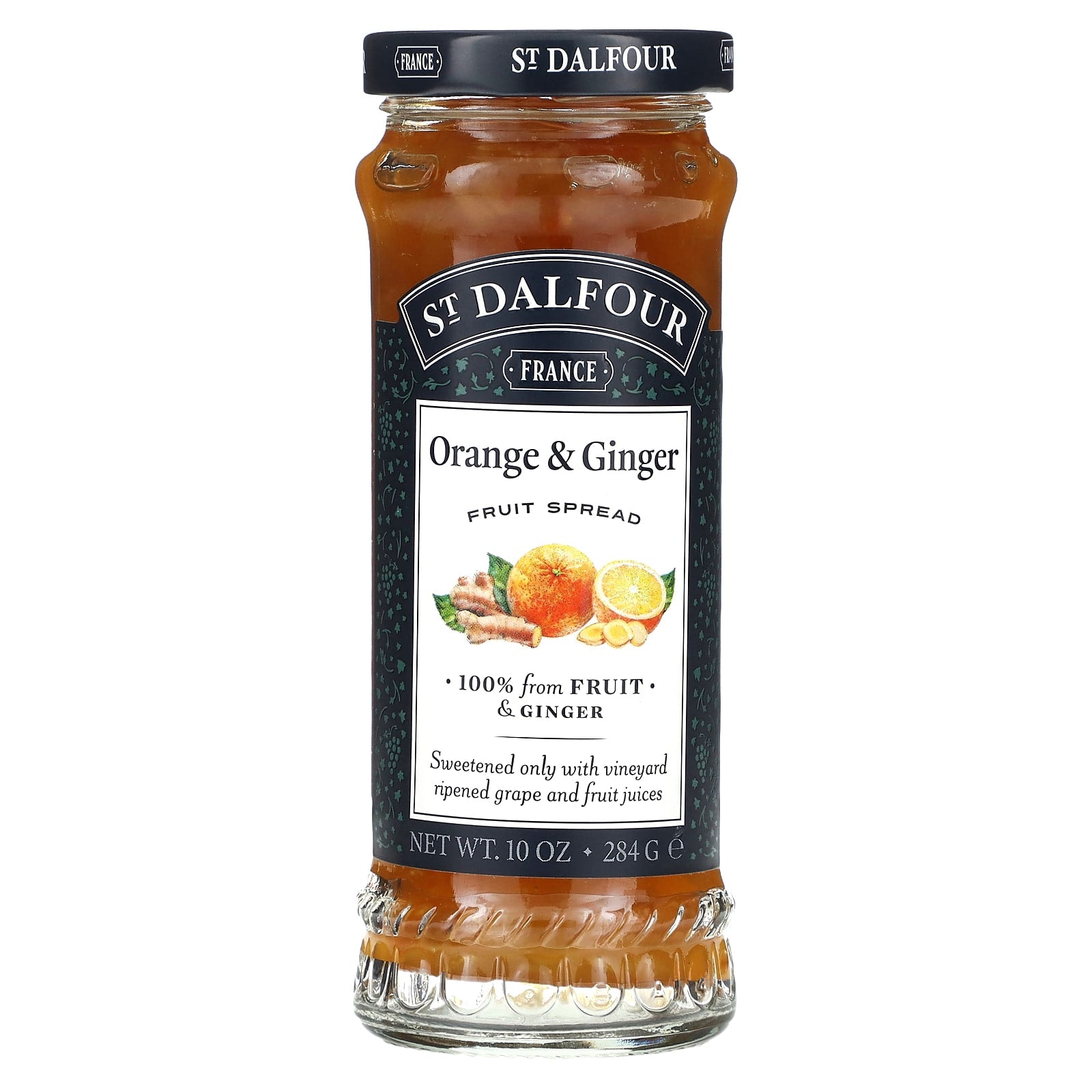 St. Dalfour, Orange & Ginger, Fruit Spread, 10 oz (284 g) - Image 1