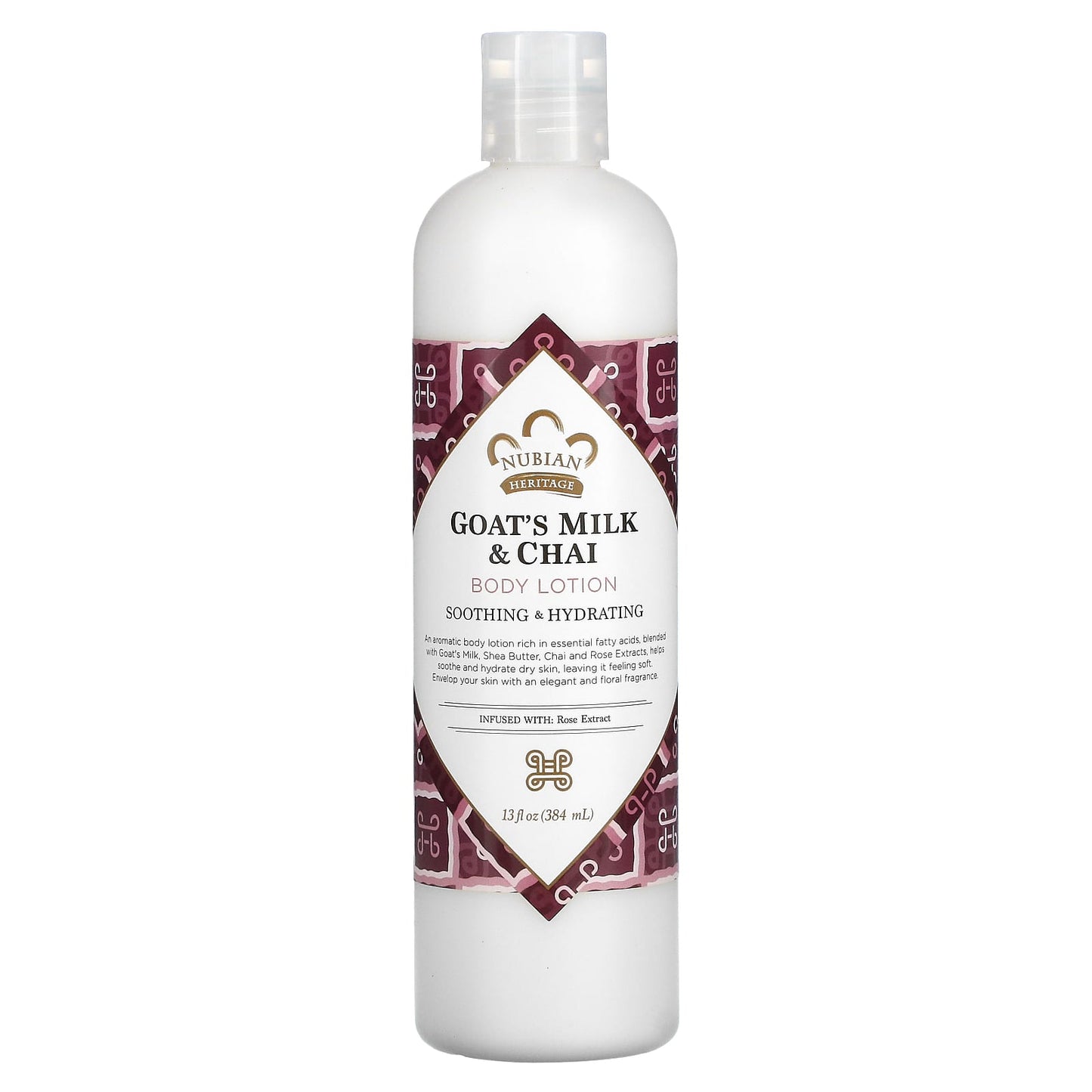 Nubian Heritage, Body Lotion, Goat's Milk & Chai, 13 fl oz (384 ml) - Image 1