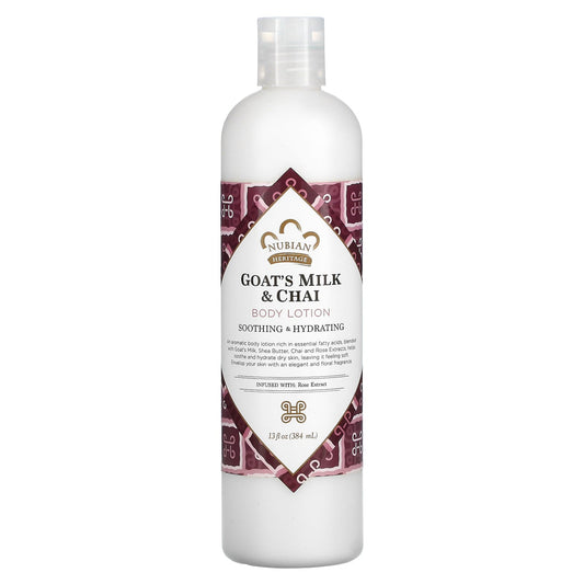 Nubian Heritage, Body Lotion, Goat's Milk & Chai, 13 fl oz (384 ml) - Image 1