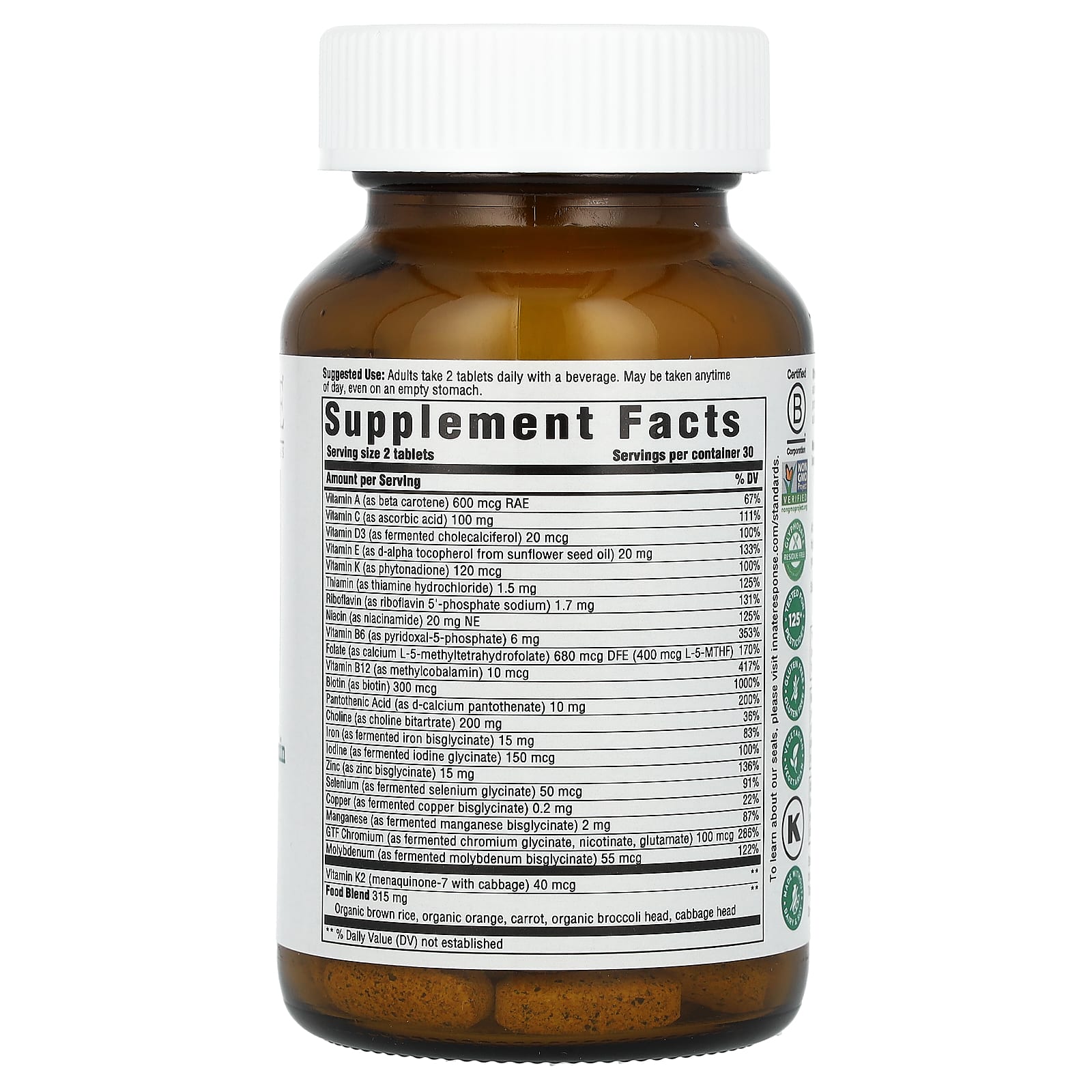 Women's Multivitamin by Innate Response Formulas | 60 Tablets - Image 2
