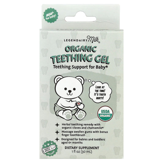 Legendairy Milk, Organic Teething Gel , 1 fl oz (30 ml) - Image 1