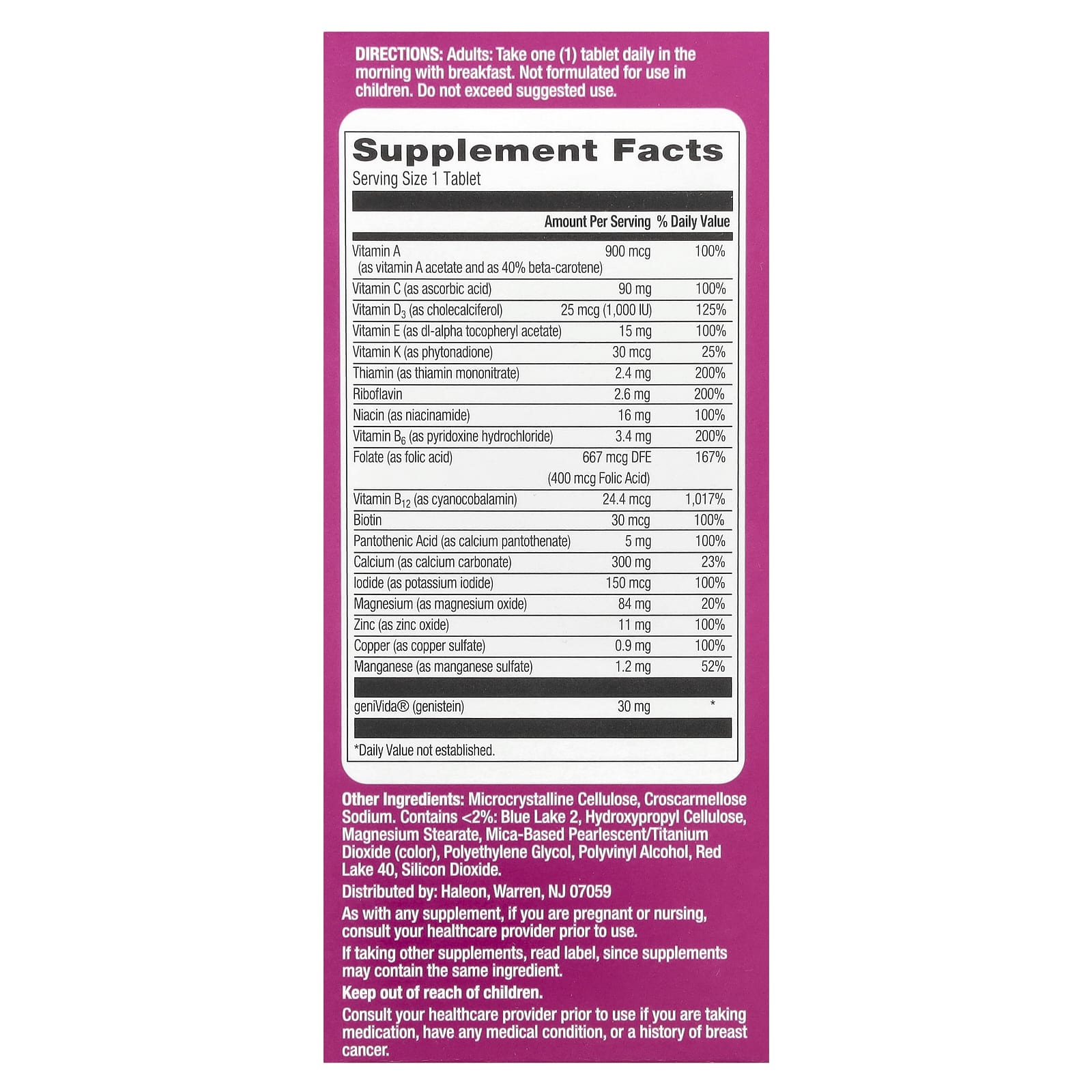 Centrum Menopause Support for All Stages of Menopause, 30 Tablets - Image 2