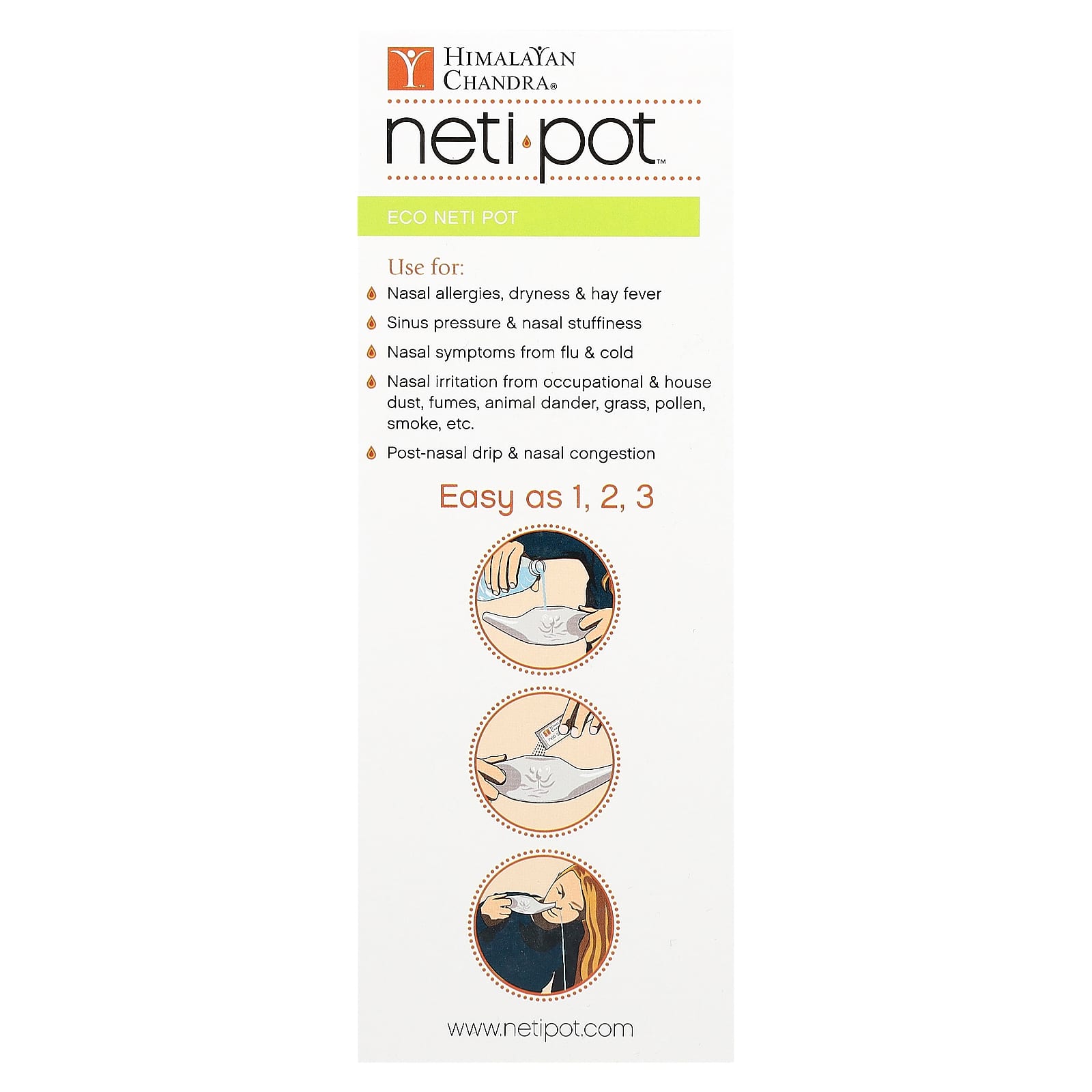 Natural Relief for Sinus Issues: Eco-Friendly Neti Pot Set - Image 2