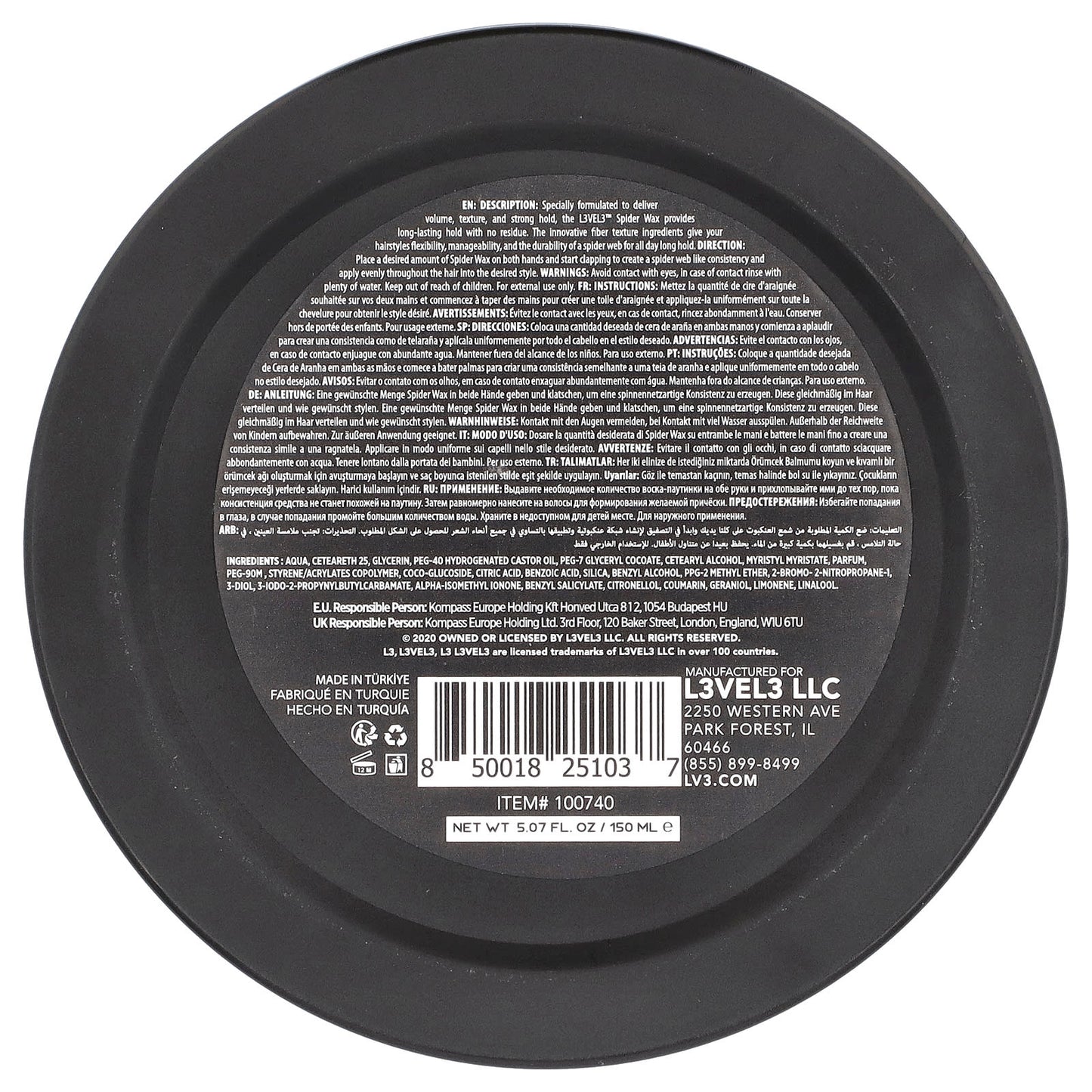 Level 3, Spider Wax, 5.07 fl oz (150 ml) - Image 2
