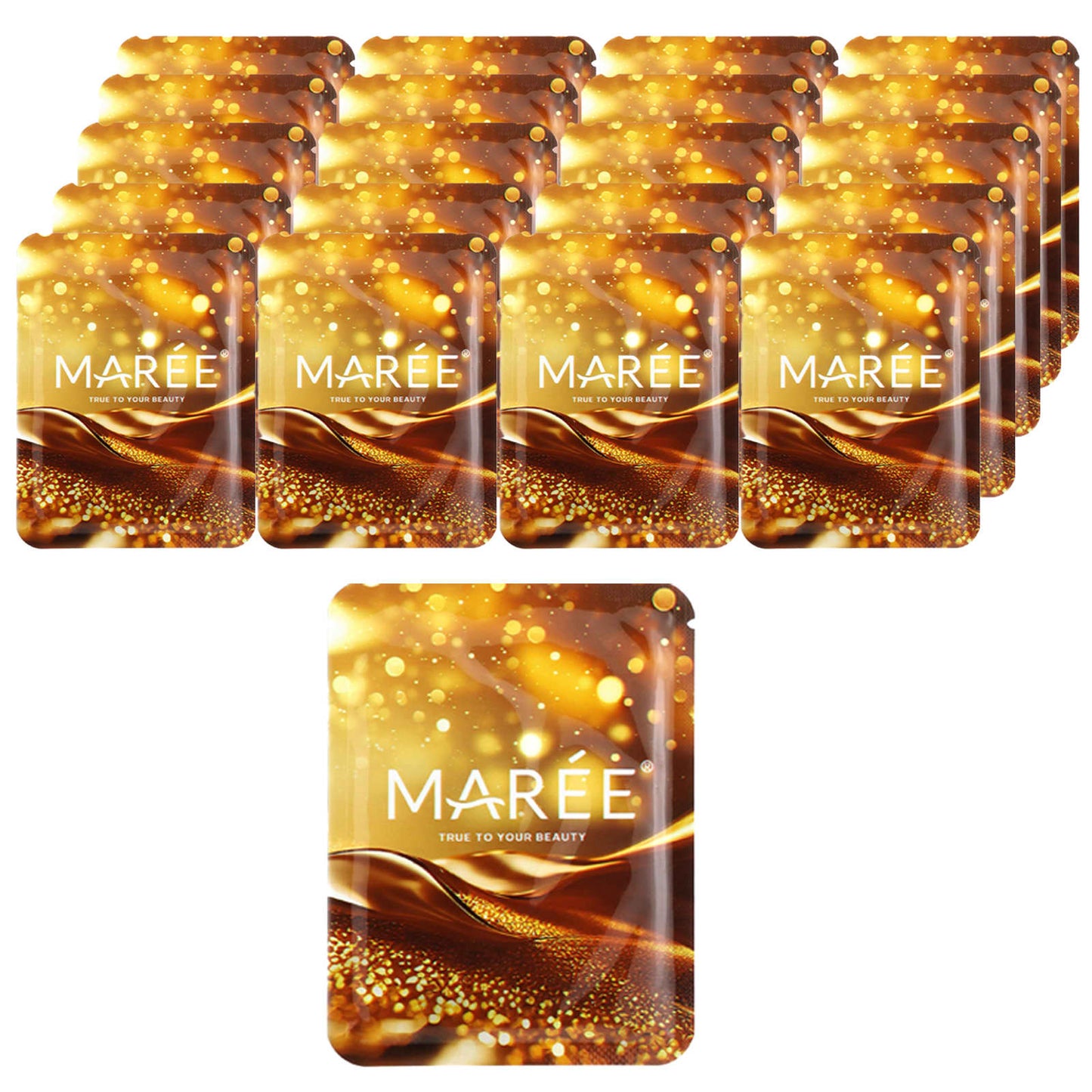 Maree, 24k Gold Collagen Eye Gels, Golden Sunrise, 20 Pairs, 4.2 oz (120 g) - Image 1