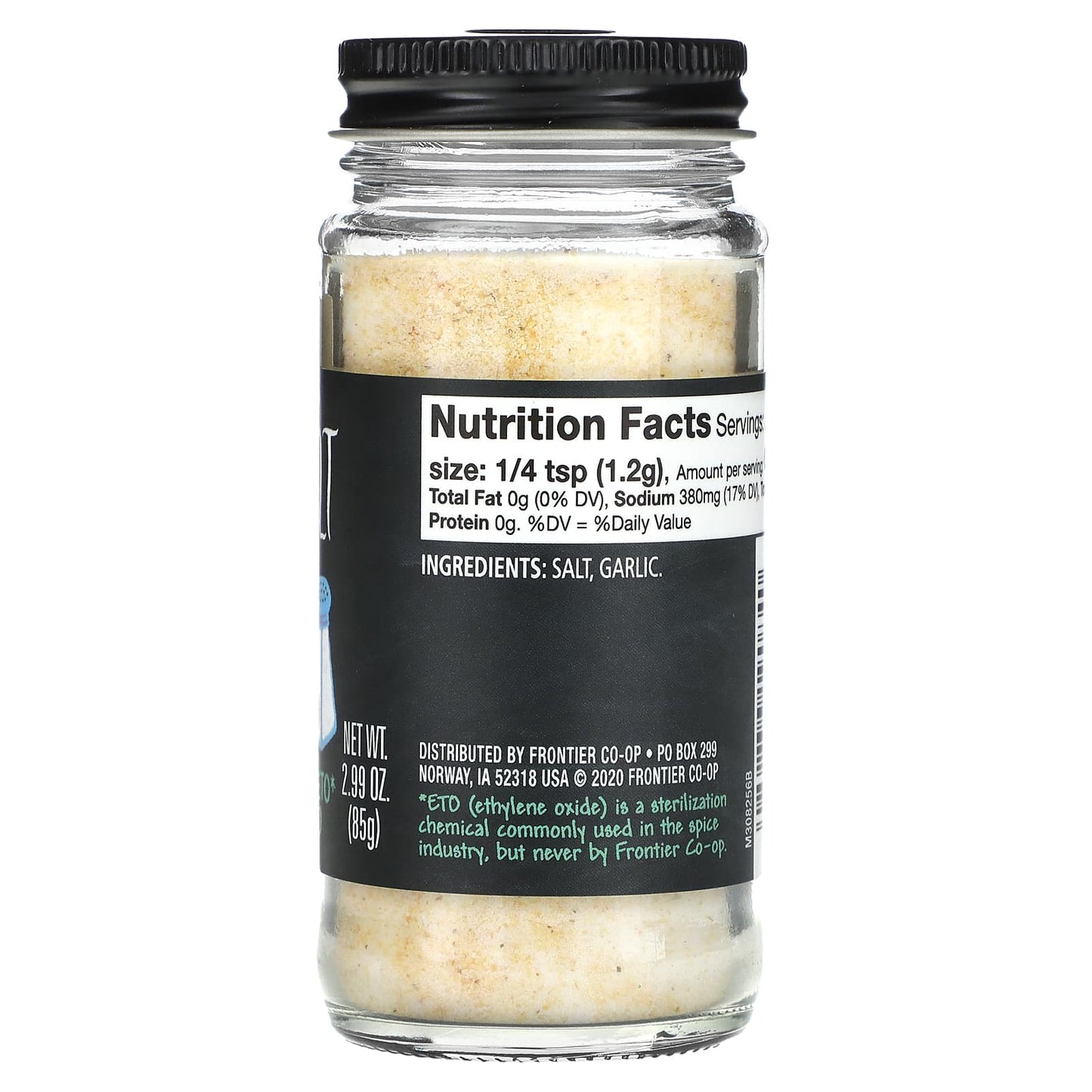 Frontier Co-op Organic Garlic Salt Seasoning, 2.99 oz (85g) - Non-GMO - Image 2