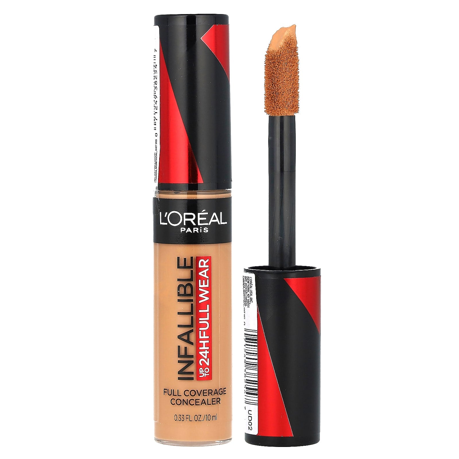 L'Oréal, Infallible, Full Coverage Concealer, 400 Caramel, 0.33 fl oz (10 ml) - Image 1