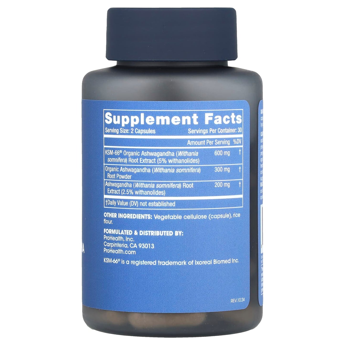 ProHealth Longevity, Full Spectrum Ashwagandha, 60 Capsules - Image 2