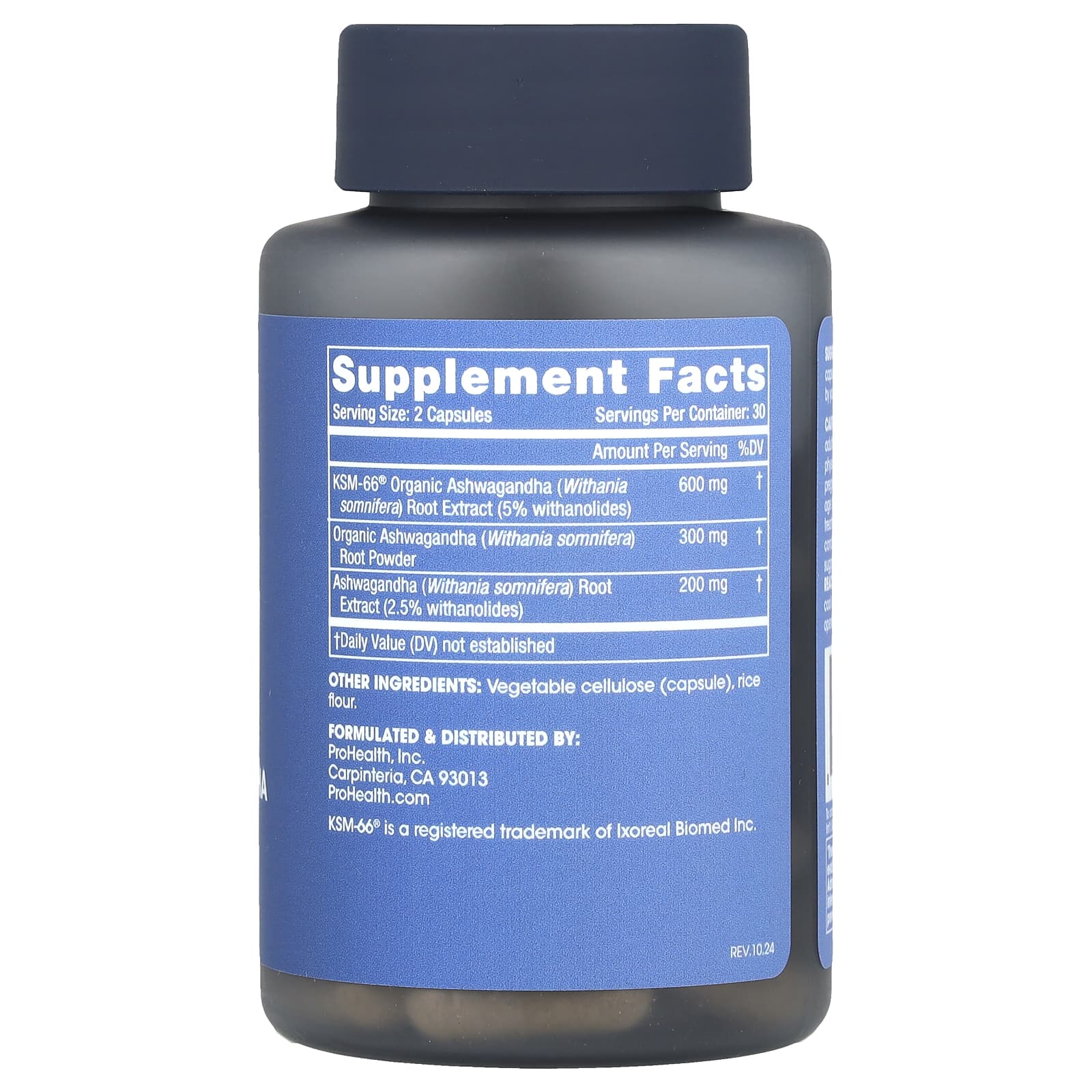ProHealth Longevity, Full Spectrum Ashwagandha, 60 Capsules - Image 2