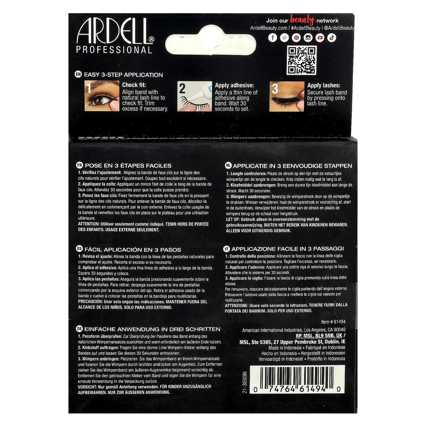 Ardell Demi Wispies Lashes - Natural, Medium Volume False Eyelashes - Image 2