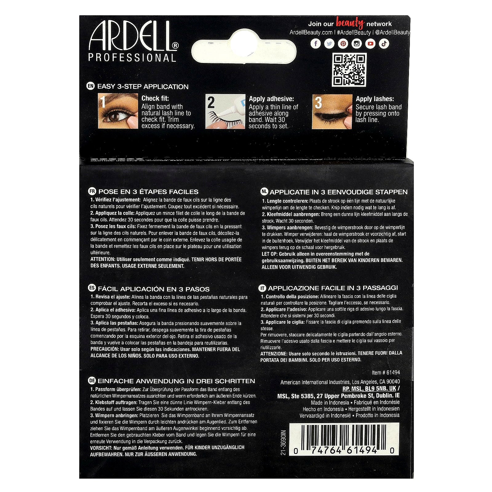 Ardell Demi Wispies Lashes - Natural, Medium Volume False Eyelashes - Image 2