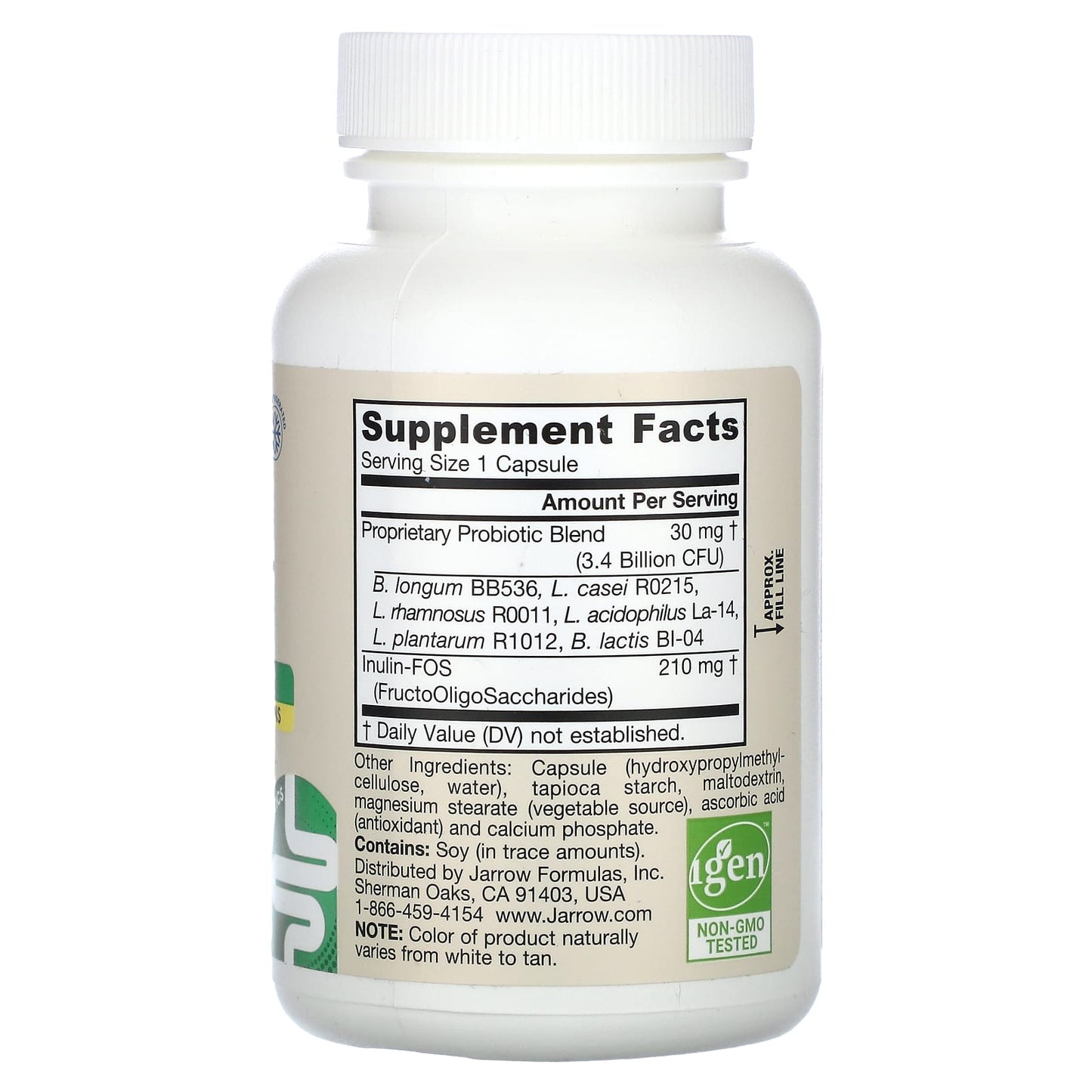 Jarrow Formulas Vegan Probiotics with FOS, Gluten-Free Gut Health Support - Image 2