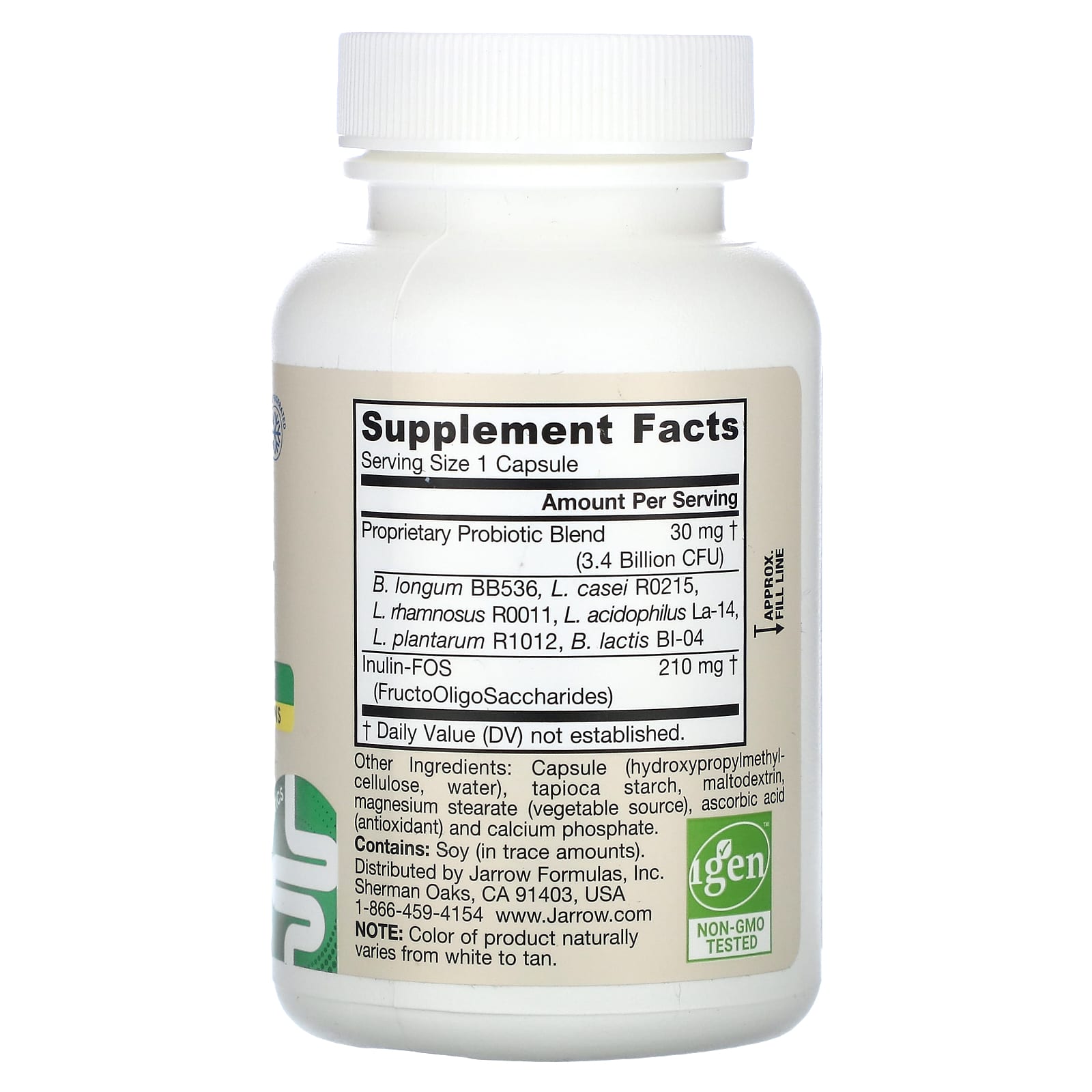 Jarrow Formulas Vegan Probiotics with FOS, Gluten-Free Gut Health Support - Image 2