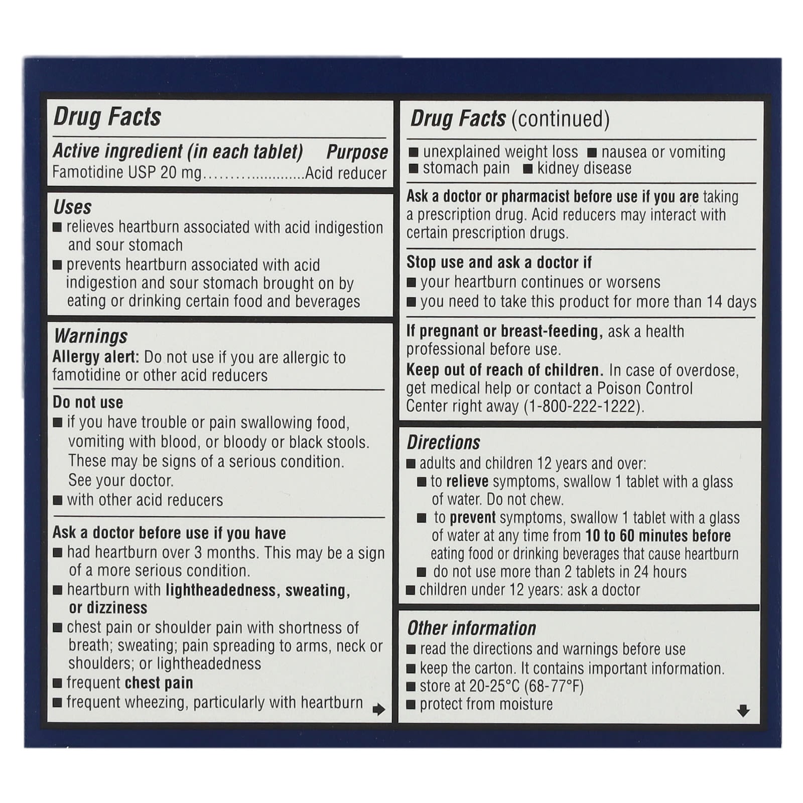 Zantac, 360°, Maximum Strength, 20 mg, 50 Tablets - Image 2