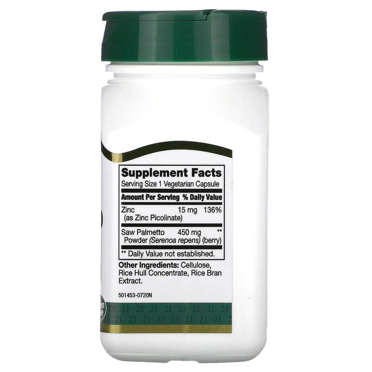 Saw Palmetto 450mg, 60 Vegetarian Capsules for Men's Health Support - Image 2