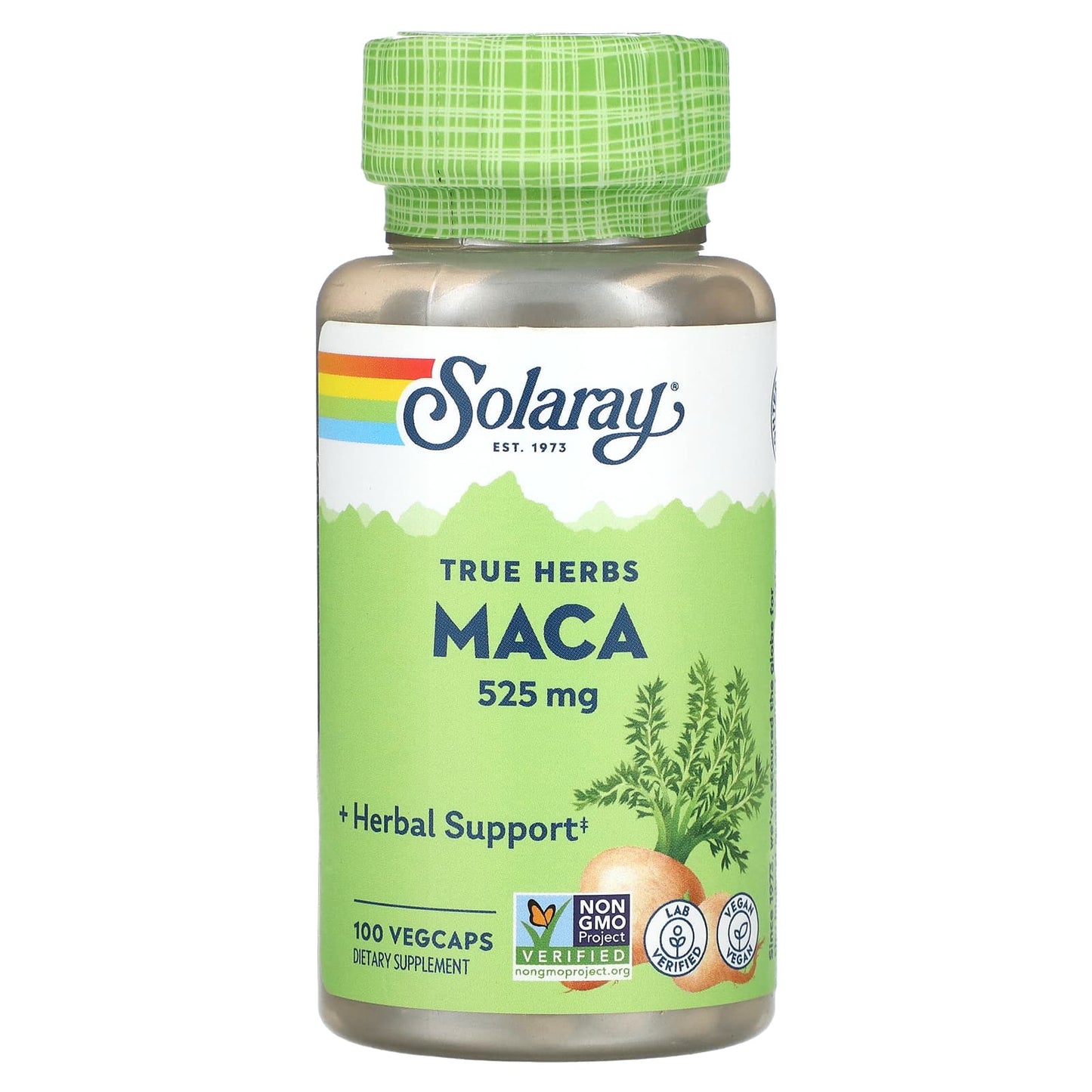 Solaray, True Herbs, Maca, 525 mg, 100 VegCaps - Image 1