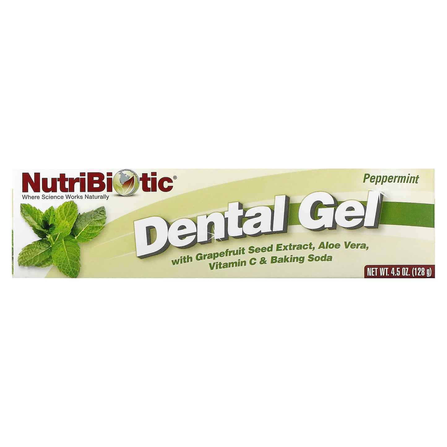 NutriBiotic, Dental Gel, Peppermint, 4.5 oz (128 g) - Image 2