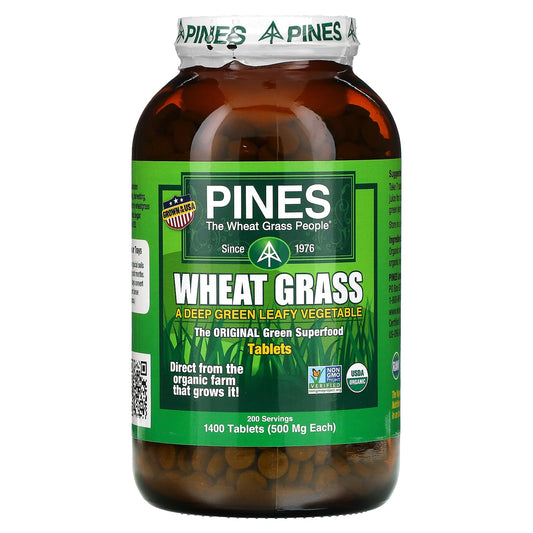Pines International, Wheat Grass, 1,400 Tablets - Image 1