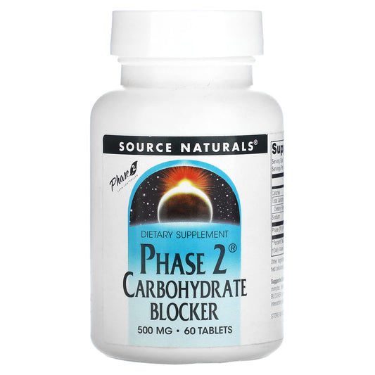 Source Naturals, Phase 2® Carbohydrate Blocker, 60 Tablets - Image 1