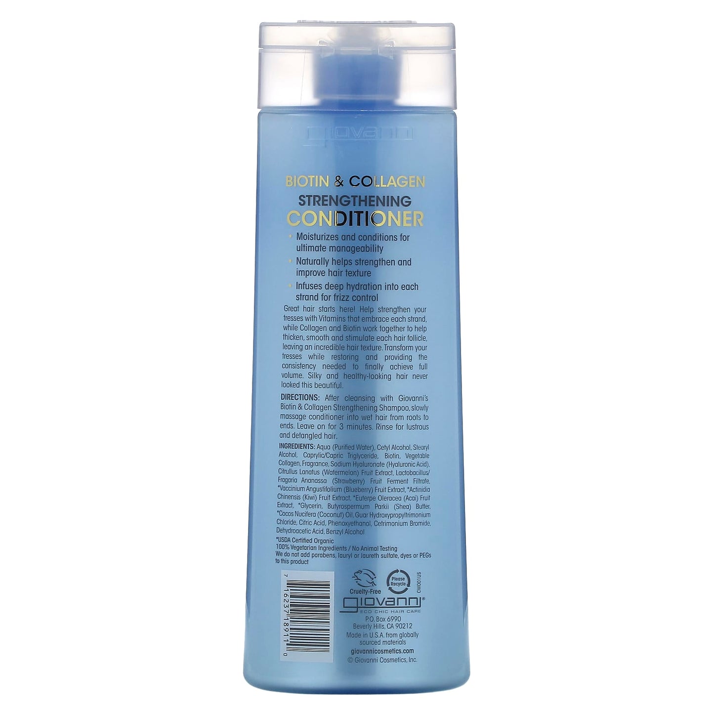 Giovanni Biotin & Collagen Strengthening Conditioner, 13.5 fl oz - Image 2