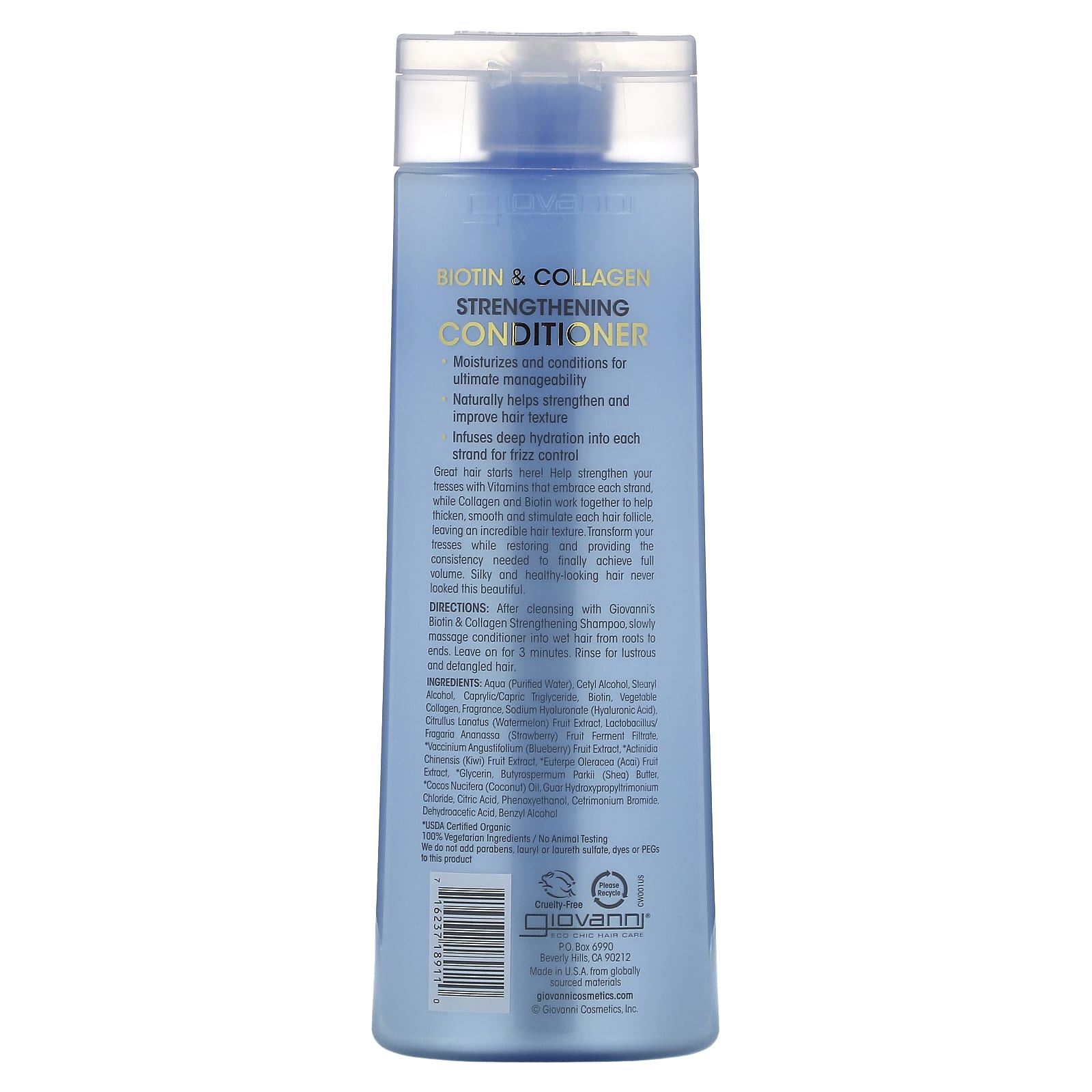 Giovanni Biotin & Collagen Strengthening Conditioner, 13.5 fl oz - Image 2