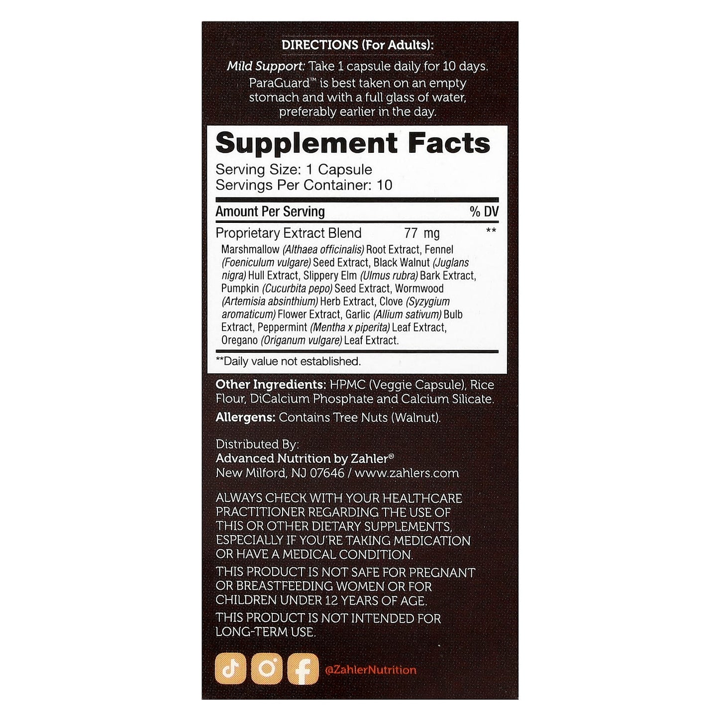 Zahler, ParaGuard™, 10 Capsules - Image 2