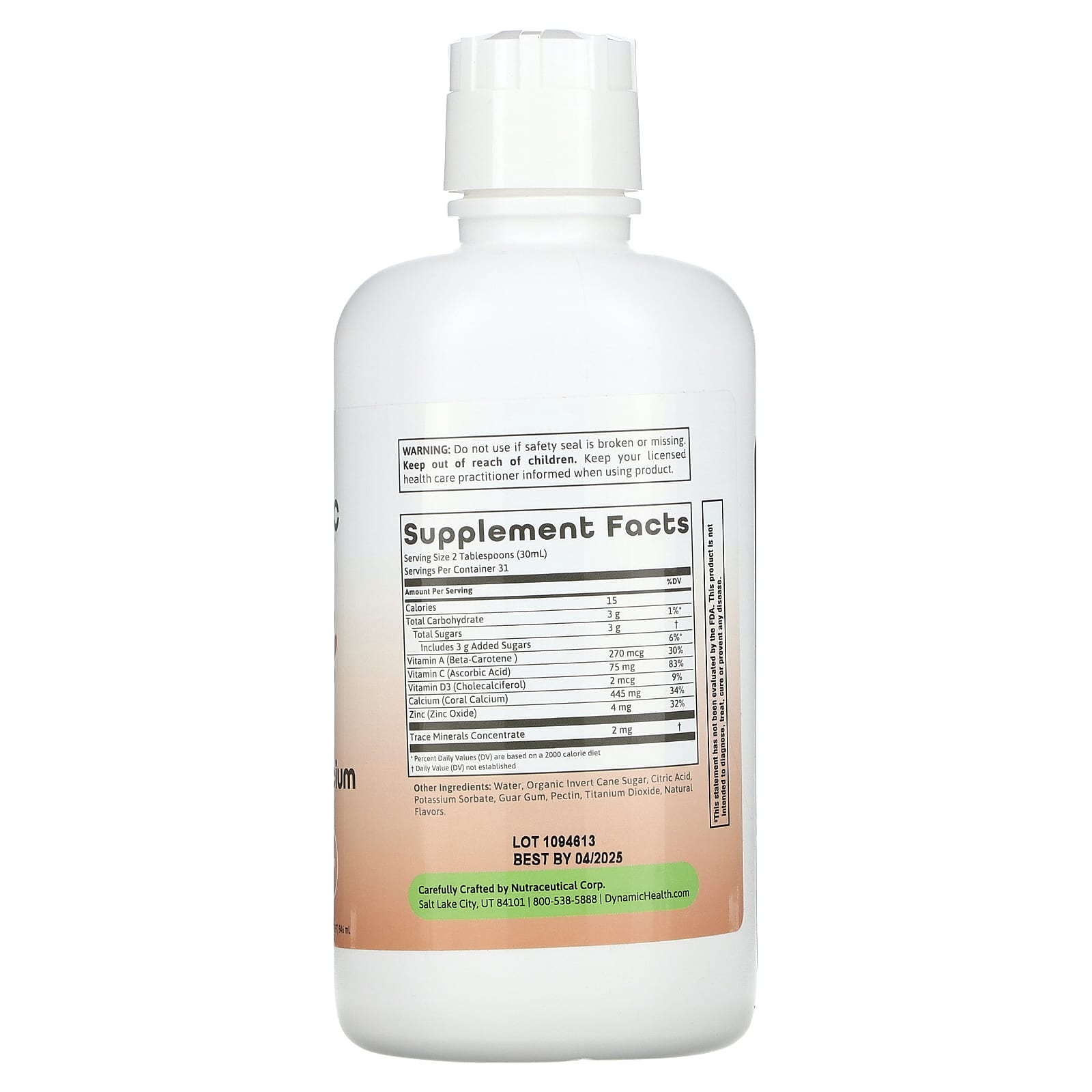 Coral Calcium Complex for Bone Health - 32 fl oz by Dynamic Health - Image 2