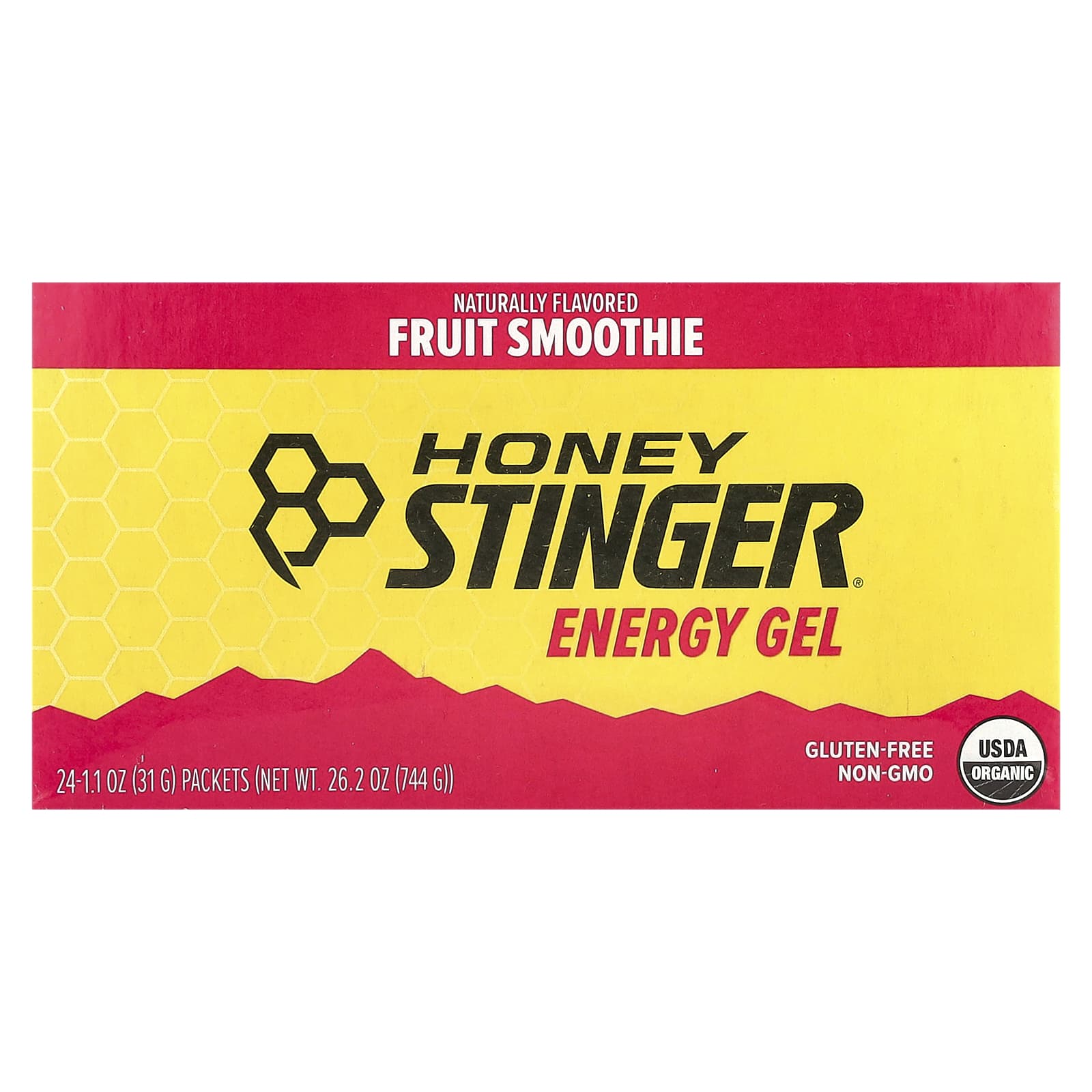 Fruit Smoothie Energy Gels by Honey Stinger - 24 Pack - Image 1