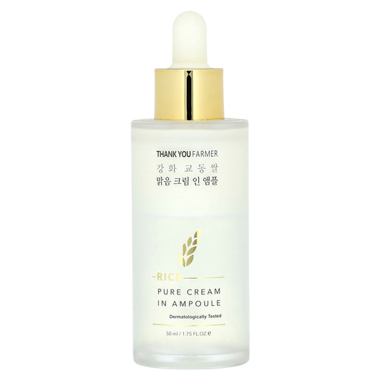 Thank You Farmer, Rice, Pure Cream In Ampoule, 1.75 fl oz (50 ml) - Image 1