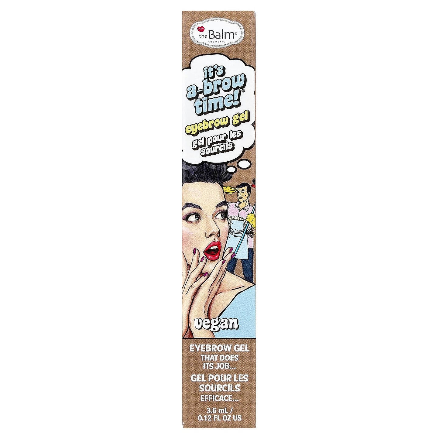 theBalm Cosmetics, It's A-Brow Time!® Eyebrow Gel, Blonde Brown, 0.12 fl oz (3.6 ml) - Image 2
