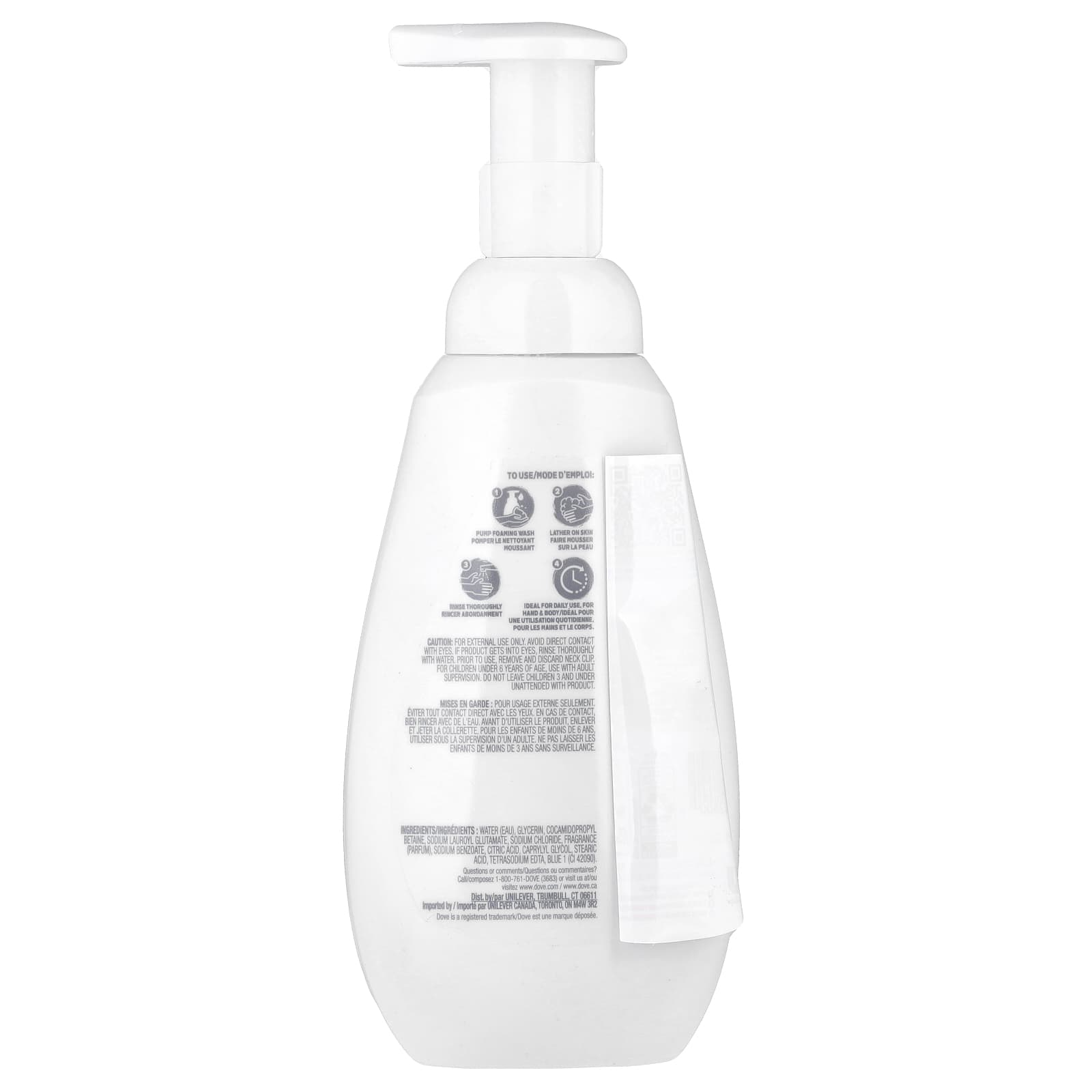 Dove Kids Care Foaming Body Wash for Kids, Cotton Candy, 13.5 fl oz - Image 2