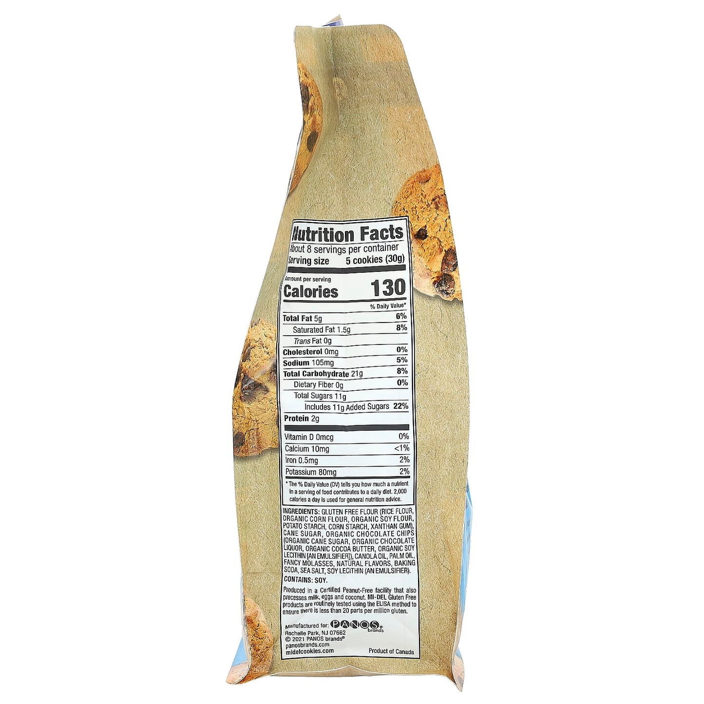 Mi-Del Cookies, Crunchy Cookies, Chocolate Chip, 8 oz (227 g) - Image 2