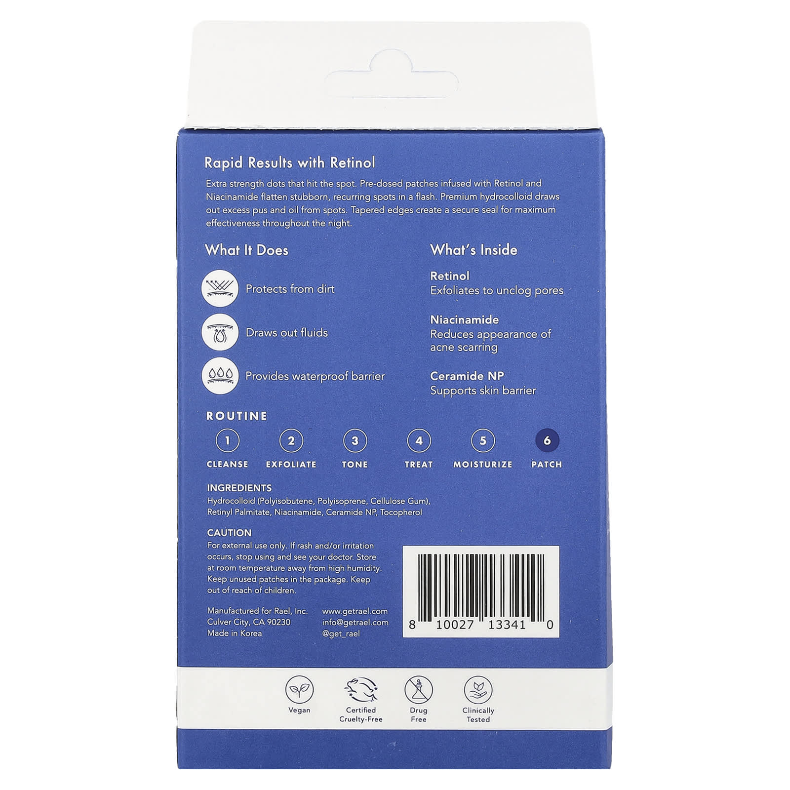 Rael, Miracle Patch, Advanced Strength Retinol Spot Cover, 48 Patches - Image 2