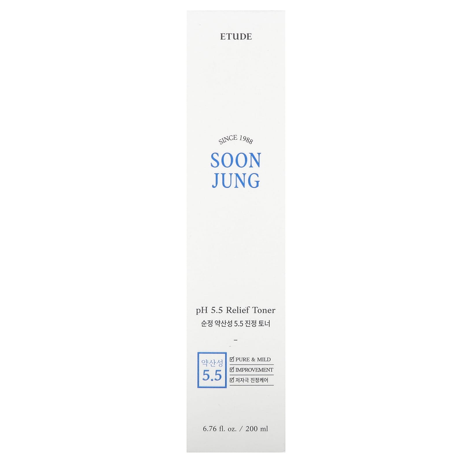 ETUDE SoonJung pH 5.5 Relief Toner for Soothing Irritated Skin, 200ml - Image 2