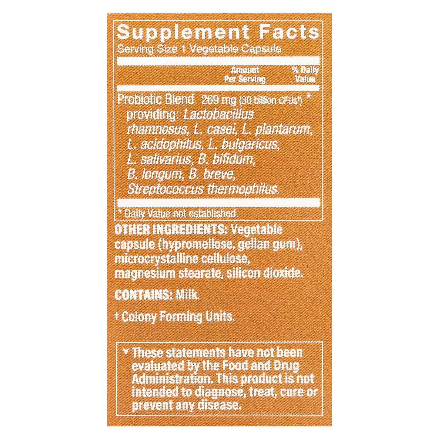 The Vitamin Shoppe, Probiotic, 30 Billion CFU, 30 Vegetable Capsules - Image 2