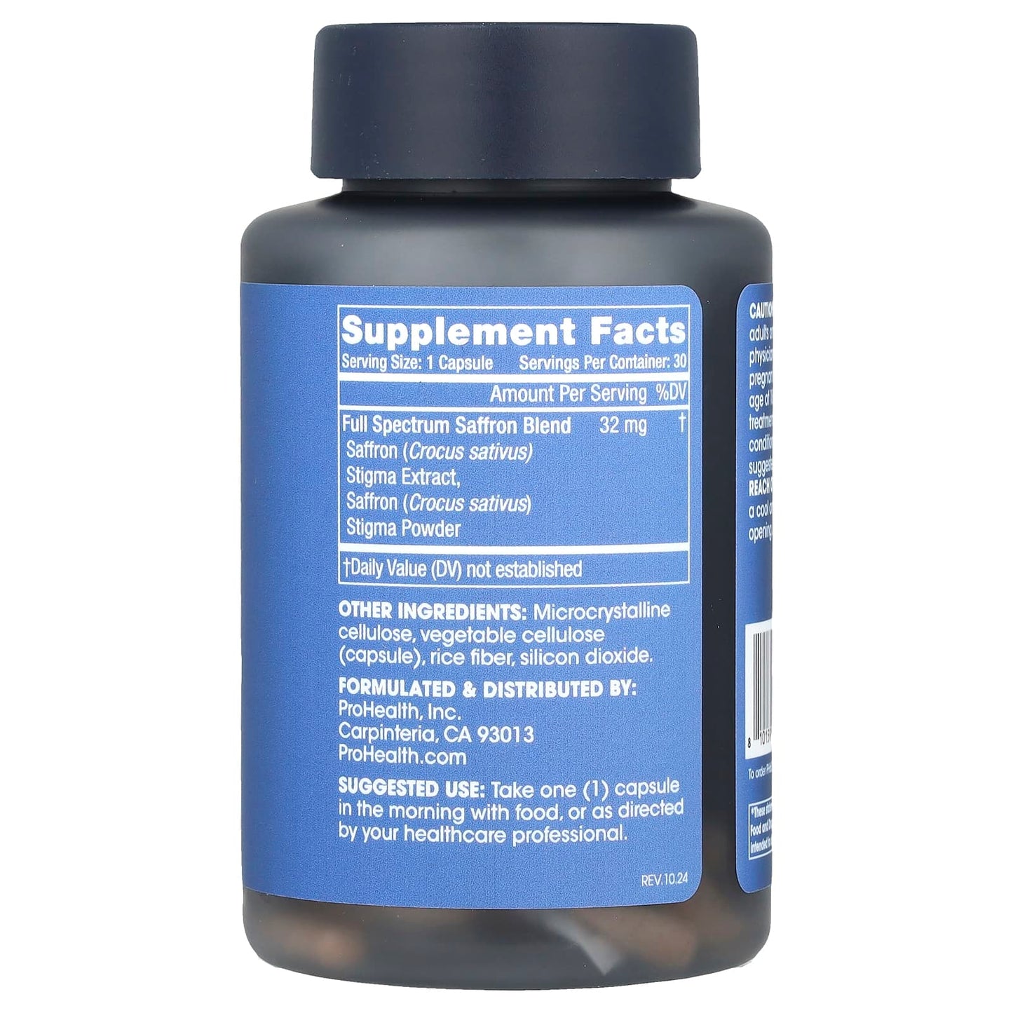 ProHealth Longevity, Full Spectrum Saffron, 32 mg, 30 Capsules - Image 2