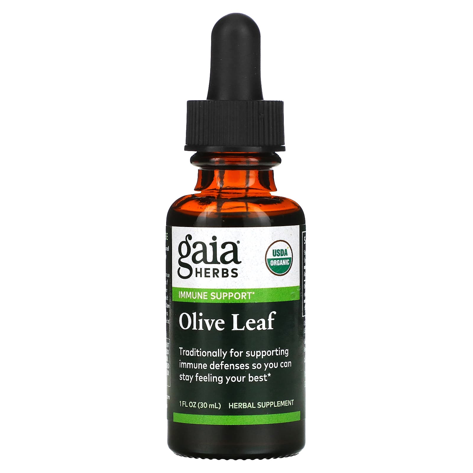 Gaia Herbs Organic Olive Leaf Supplement for Immune Support - Image 1