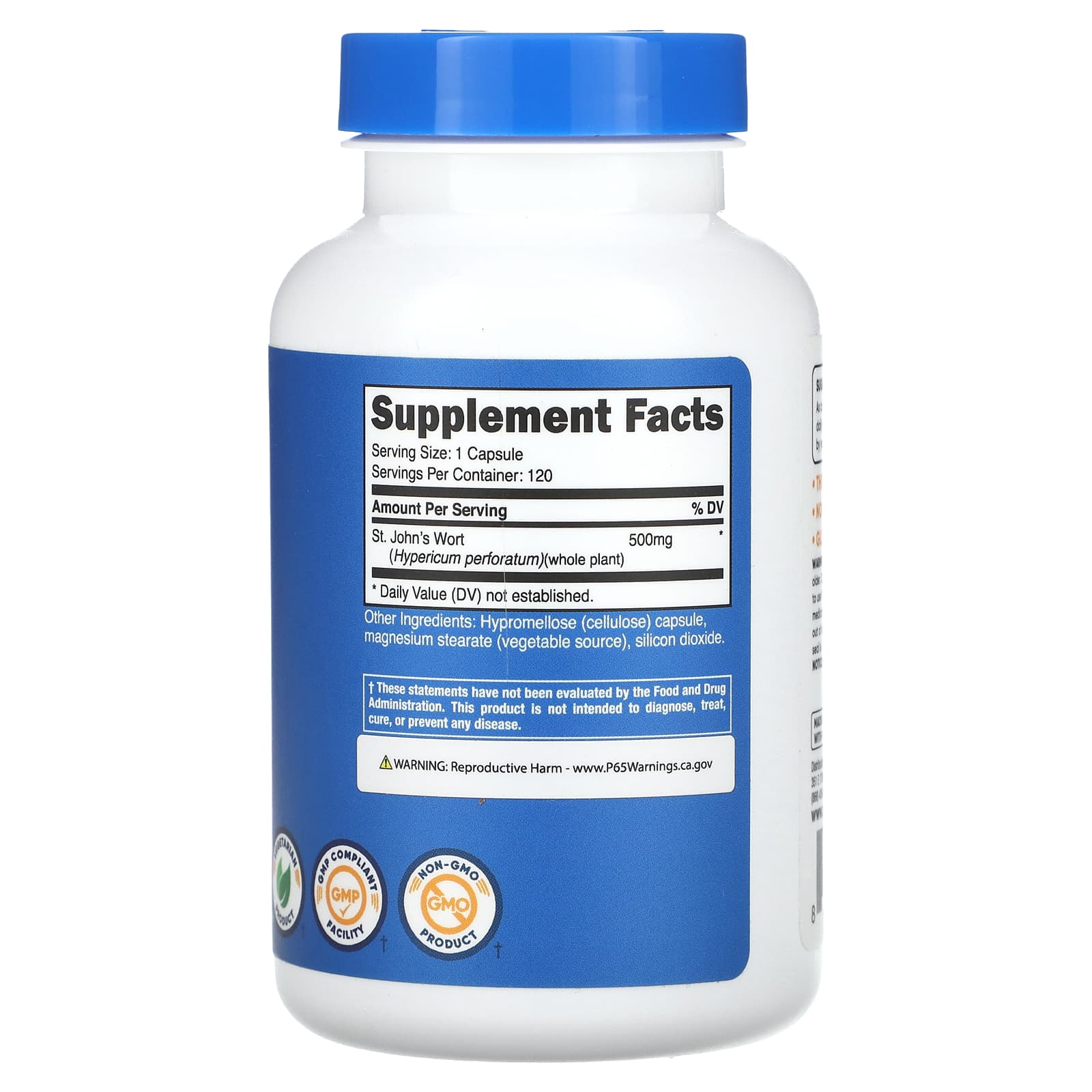 Nutricost, St. John's Wort, 500 mg , 120 Capsules - Image 2