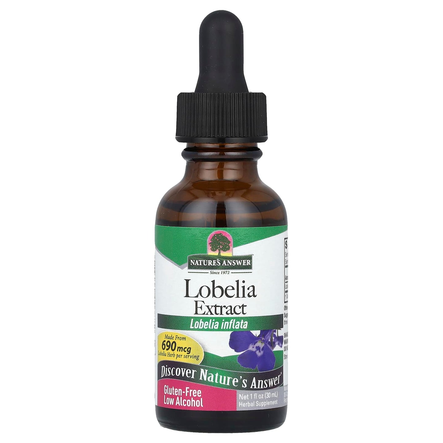 Nature's Answer, Lobelia Extract, 690 mcg, 1 fl oz (30 ml) - Image 1
