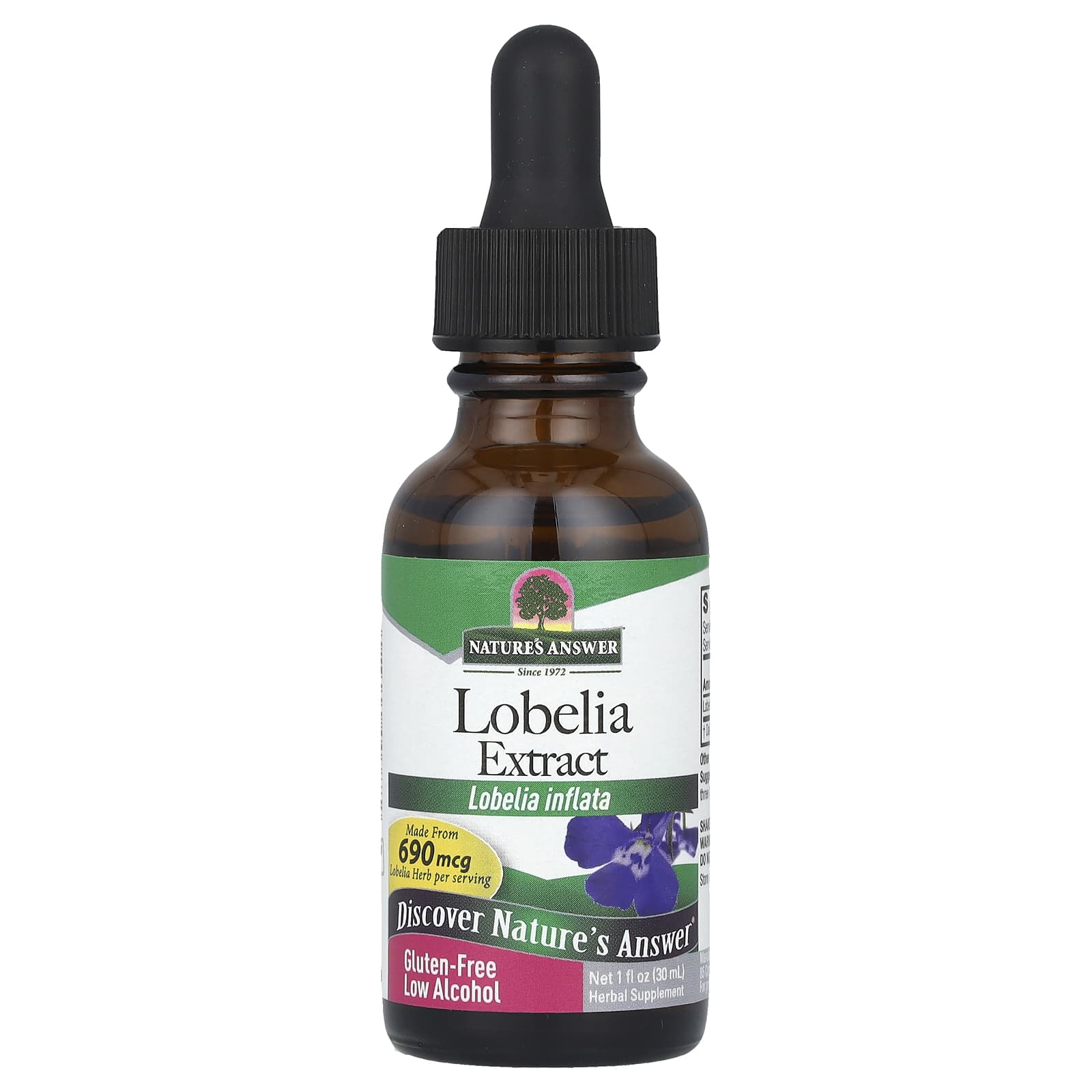 Nature's Answer, Lobelia Extract, 690 mcg, 1 fl oz (30 ml) - Image 1
