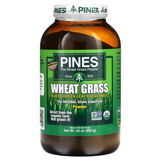 Pines International, Wheat Grass, Powder, 24 oz (680 g) - Image 1