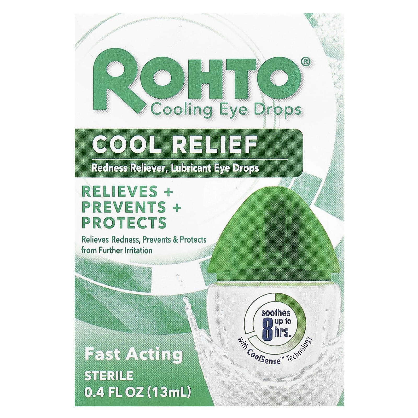 Rohto, Cooling Eye Drops, Cool Relief, 0.4 fl oz (13 ml) - Image 2