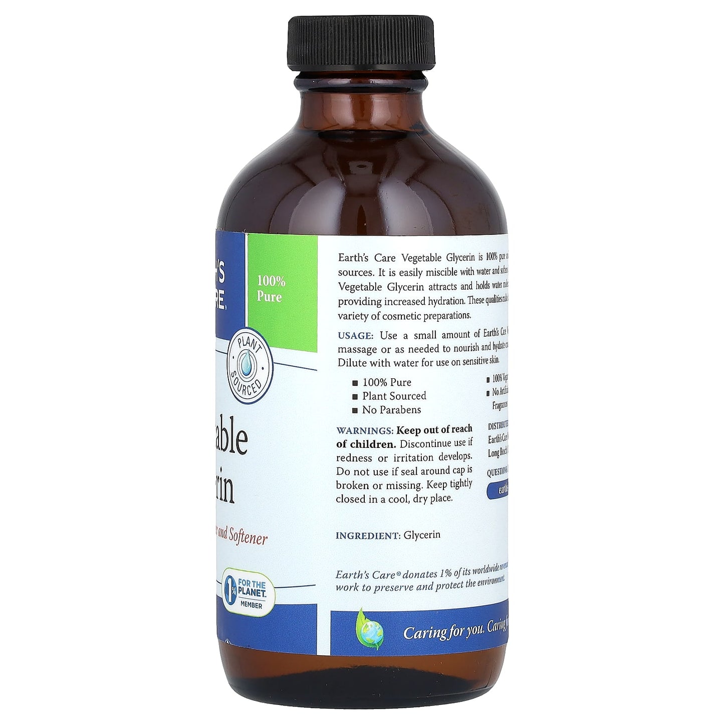 Pure Plant Sourced Glycerin Skin Moisturizer by Earth's Care - Image 2
