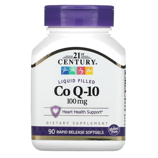 21st Century Liquid Filled CoQ-10, 100mg Heart Health Supplement - Image 1