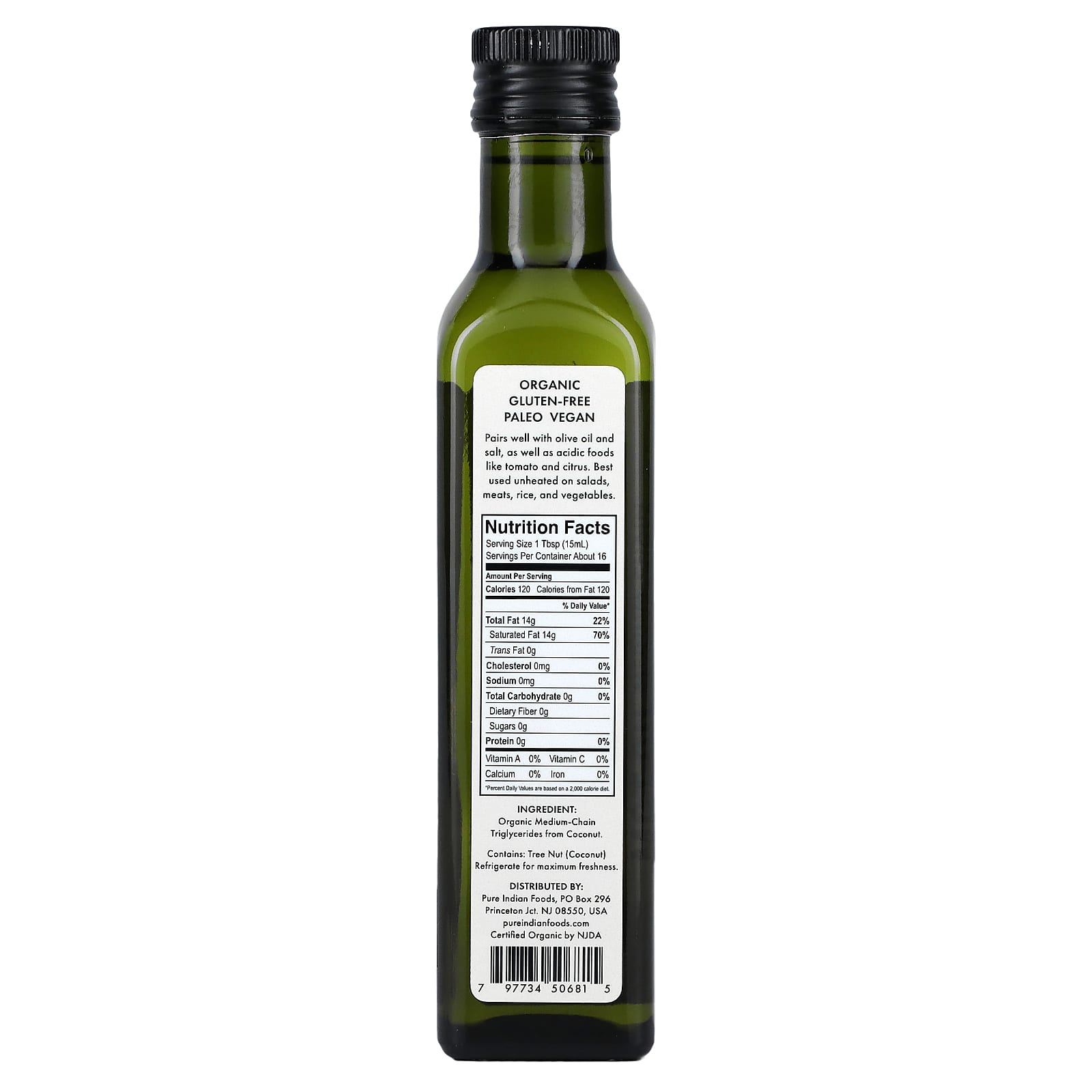Pure Indian Foods, MCT Oil, 250 ml - Image 2